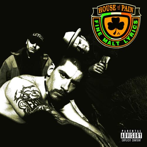 Vinyl LP cover featuring three men with a green and orange crest logo