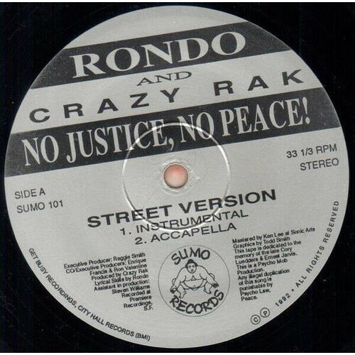 No Justice, No Peace - Vinyl LP
