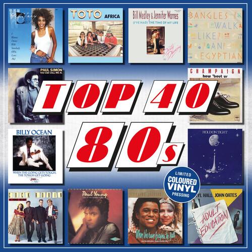 Compilation album cover featuring a collage of 1980s artist portraits and album art