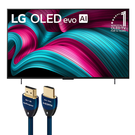 LG OLED42C5PUA 42 Inch 4K OLED evo C5 Smart TV with AudioQuest SKY 3m HDMI Cable