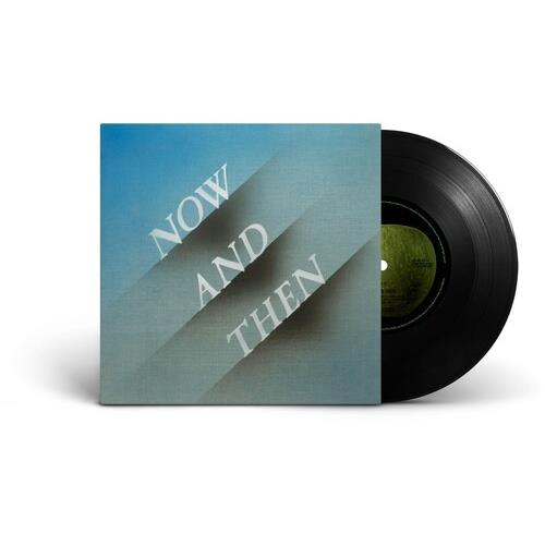 Blue and grey vinyl record sleeve with diagonal text and black disc