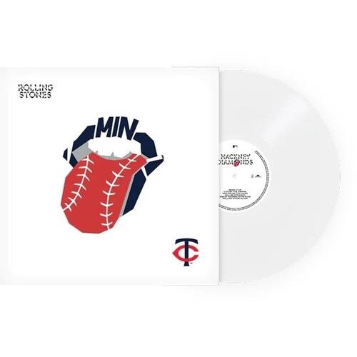 White vinyl record with a white sleeve featuring a red baseball-stitched tongue logo and Minnesota T