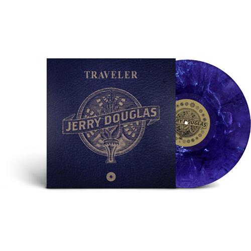 Traveler - Dark Sky with White Swirl - Vinyl LP (Blue/White)