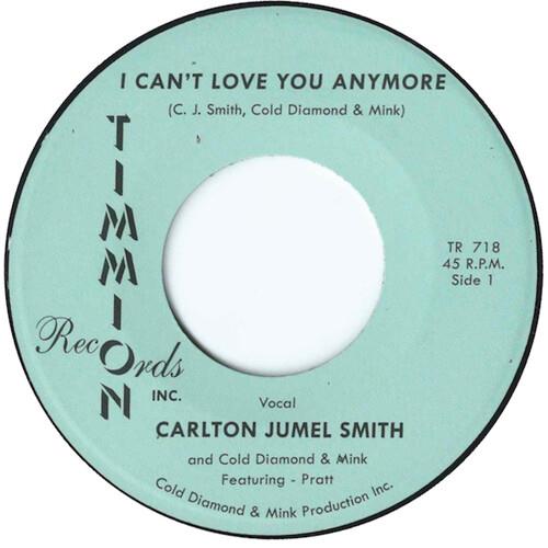 I Can't Love You Anymore/I Can't Love You Anymore (Instrumental) - 7-Inch Single