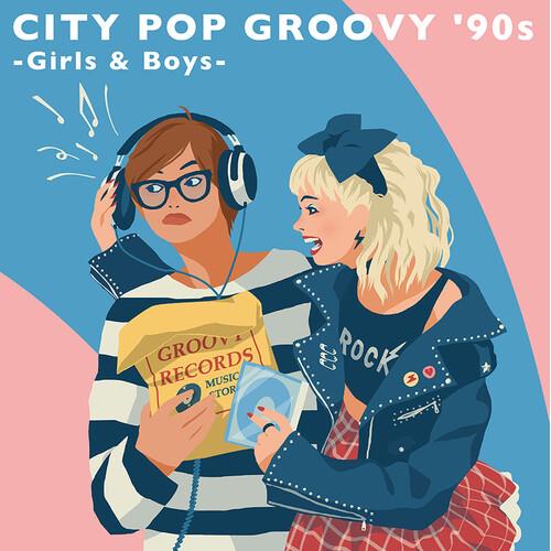 City Pop Groovy '90s: Girls & Boys (Various Artists) - Vinyl LP 180 Gram (Blue)