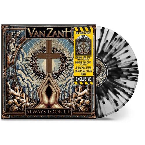 Always Look Up - Black Splatter on Crystal Clear - Vinyl LP