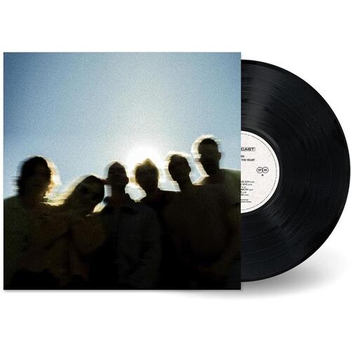 Vinyl LP with a sleeve featuring a blurry, backlit group photo against a blue sky