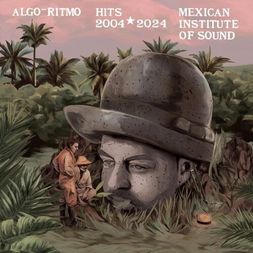 Vinyl LP cover art featuring a large illustrated head wearing a bowler hat in a tropical jungle sett