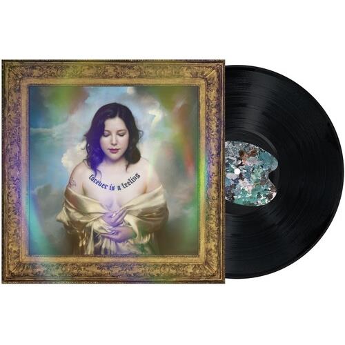 Vinyl LP in a gold ornate frame sleeve featuring a portrait of a woman with a tattoo