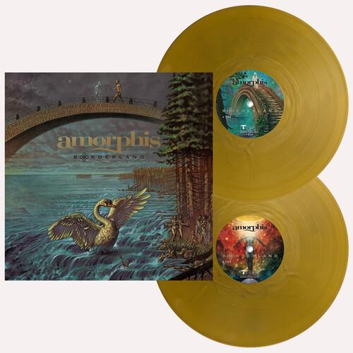 Gold opaque vinyl LPs with illustrated gatefold sleeve featuring a swan and bridge