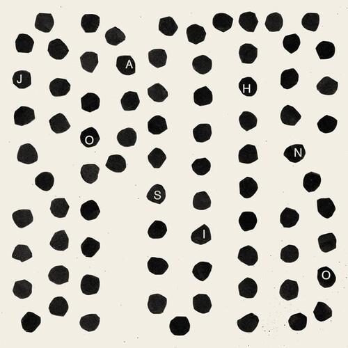 Cream vinyl record sleeve with scattered black dots and white letters