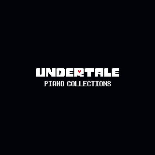 Black vinyl record sleeve with white pixelated title text and a small red heart icon