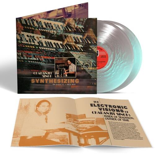 Deluxe edition gatefold vinyl LP with clear and blue marbled records and printed booklet