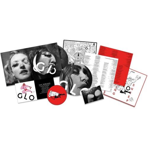 Black and white vinyl LP with red and white printed inserts and lyric sheets