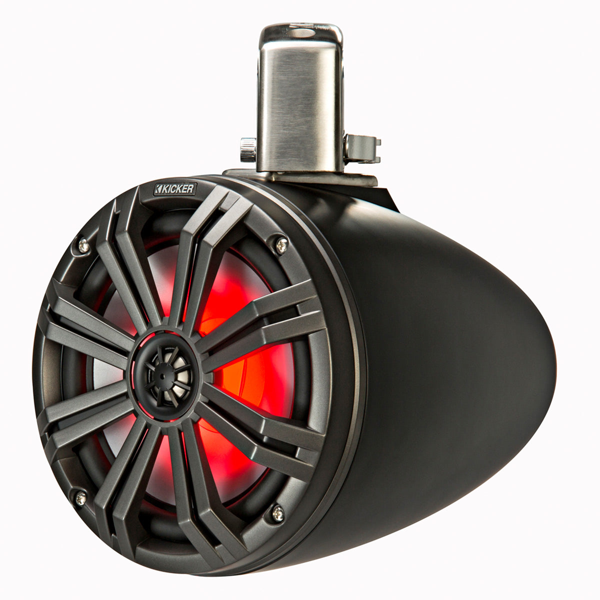 Kicker 45KMTC8 8" Marine Coaxial Tower System - Pair (Charcoal)