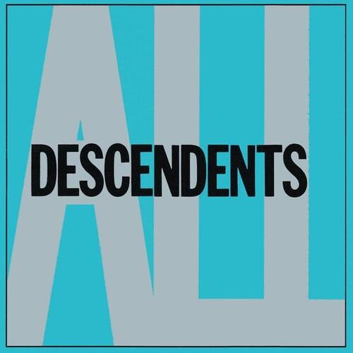 Turquoise and gray album cover with bold black text reading "DESCENDENTS