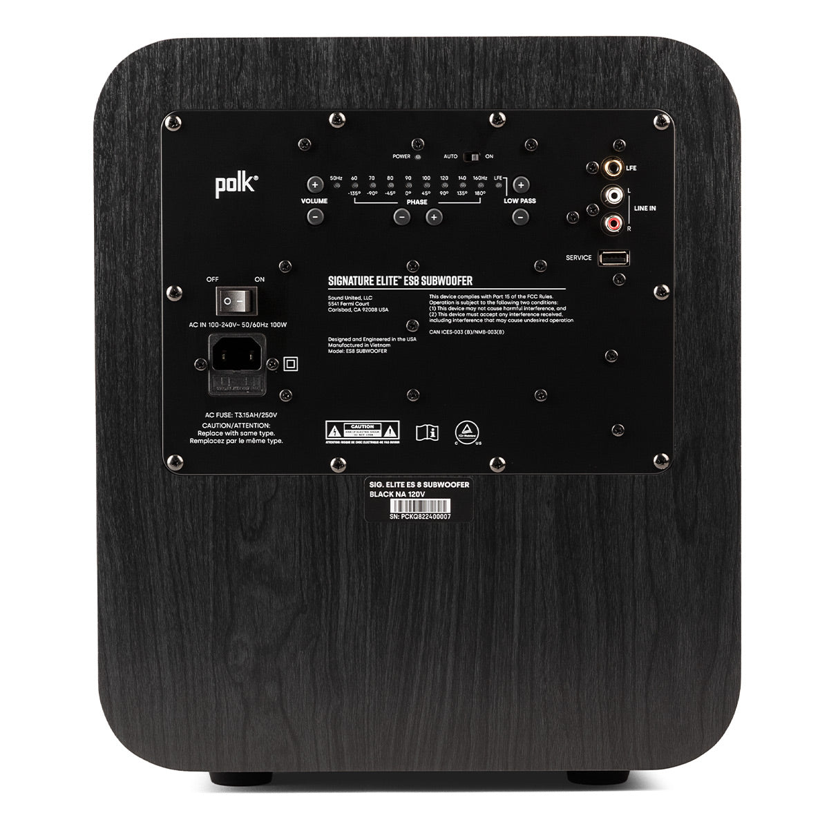 Polk Audio ES8 8" Signature Elite Subwoofer