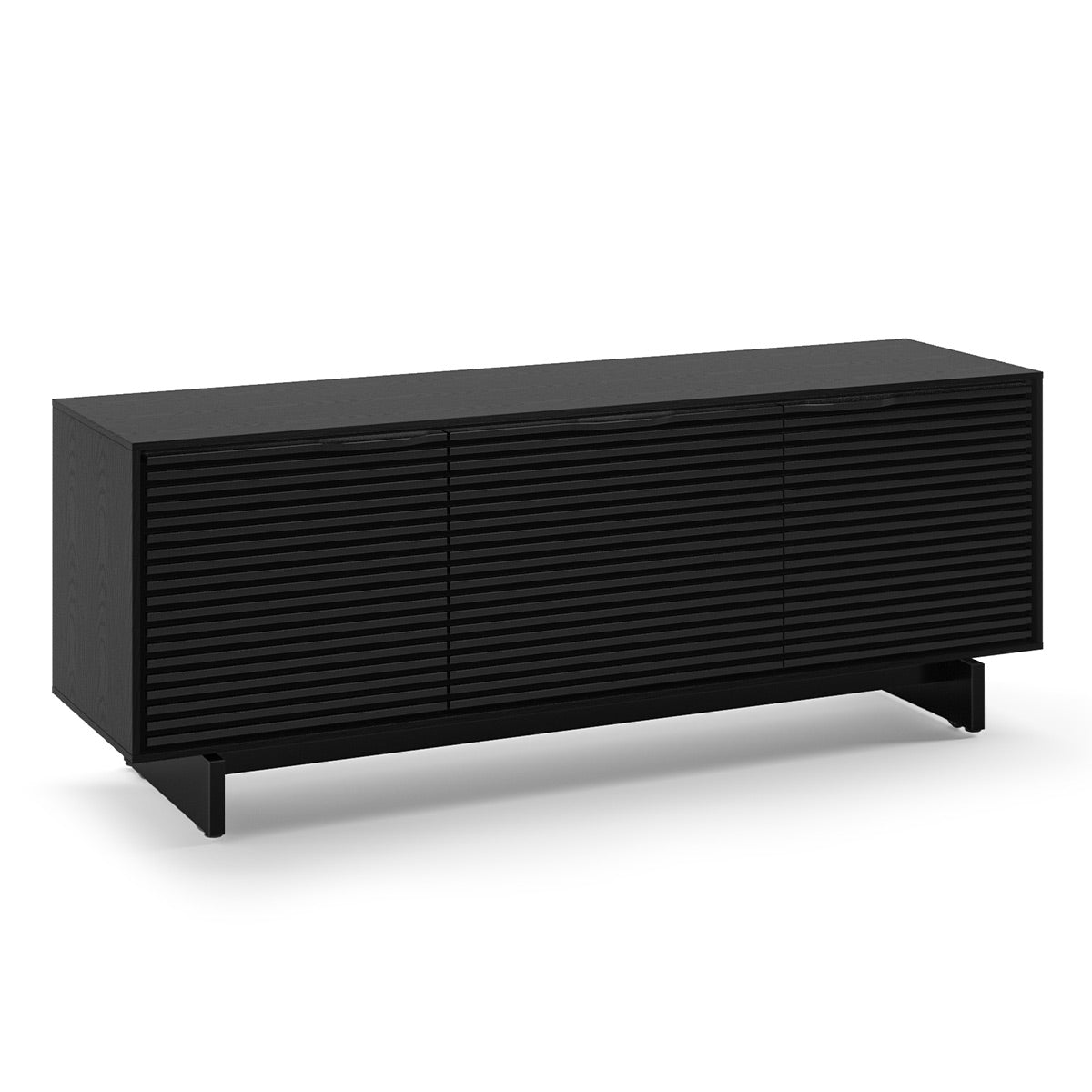 BDI Align Media + Storage 7477ME-EBO Triple Cabinet with Media Base (Ebonized Ash)