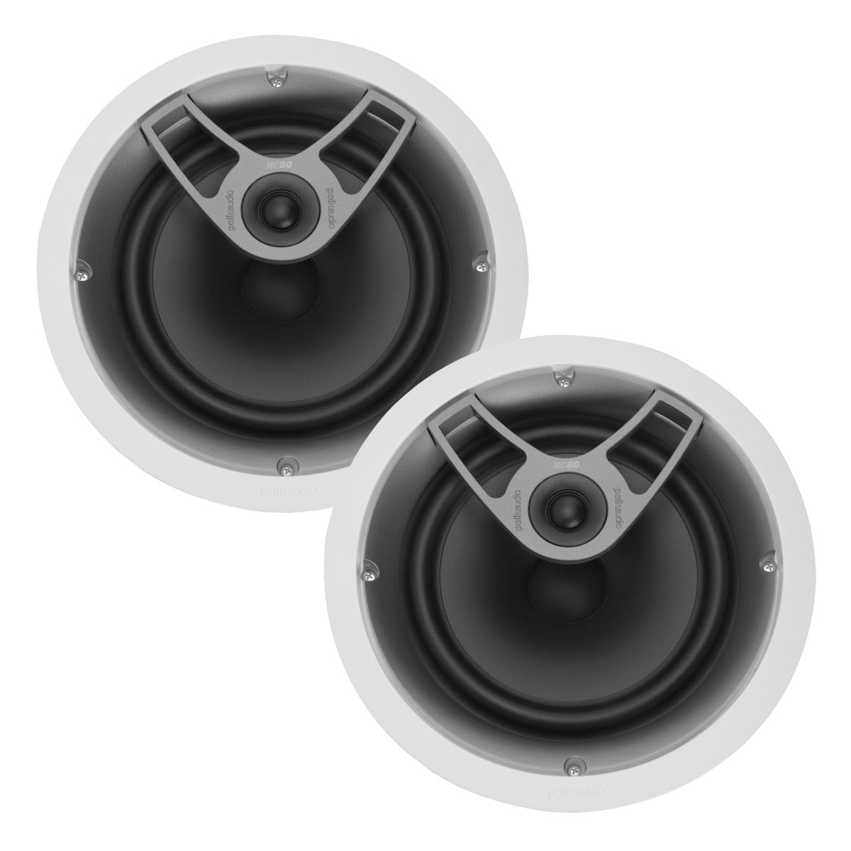 Polk Audio MC 60 6.5 Inch In Ceiling Speaker Cable Bundle (4 Pack)