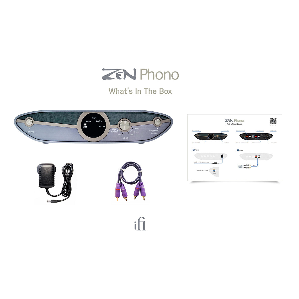 iFi Audio Zen Phono 3 MM & MC Phono Stage with Subsonic Filter