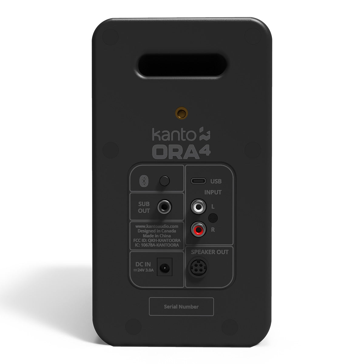 Kanto ORA4 Powered Bluetooth Desktop Speakers - Pair (Matte Black)