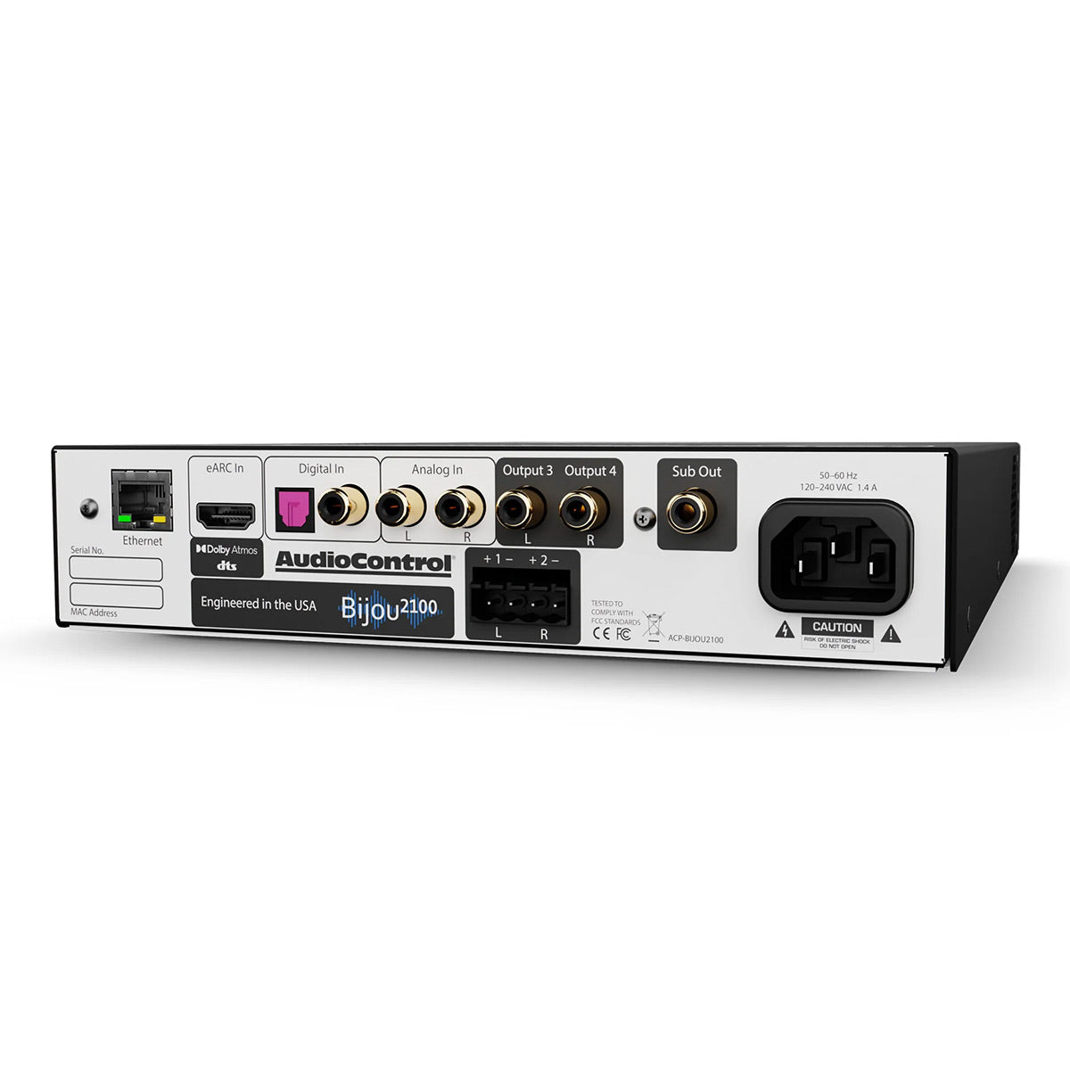 AudioControl Bijou 2100 Compact 2.1 Channel High-Power Integrated Amplifier