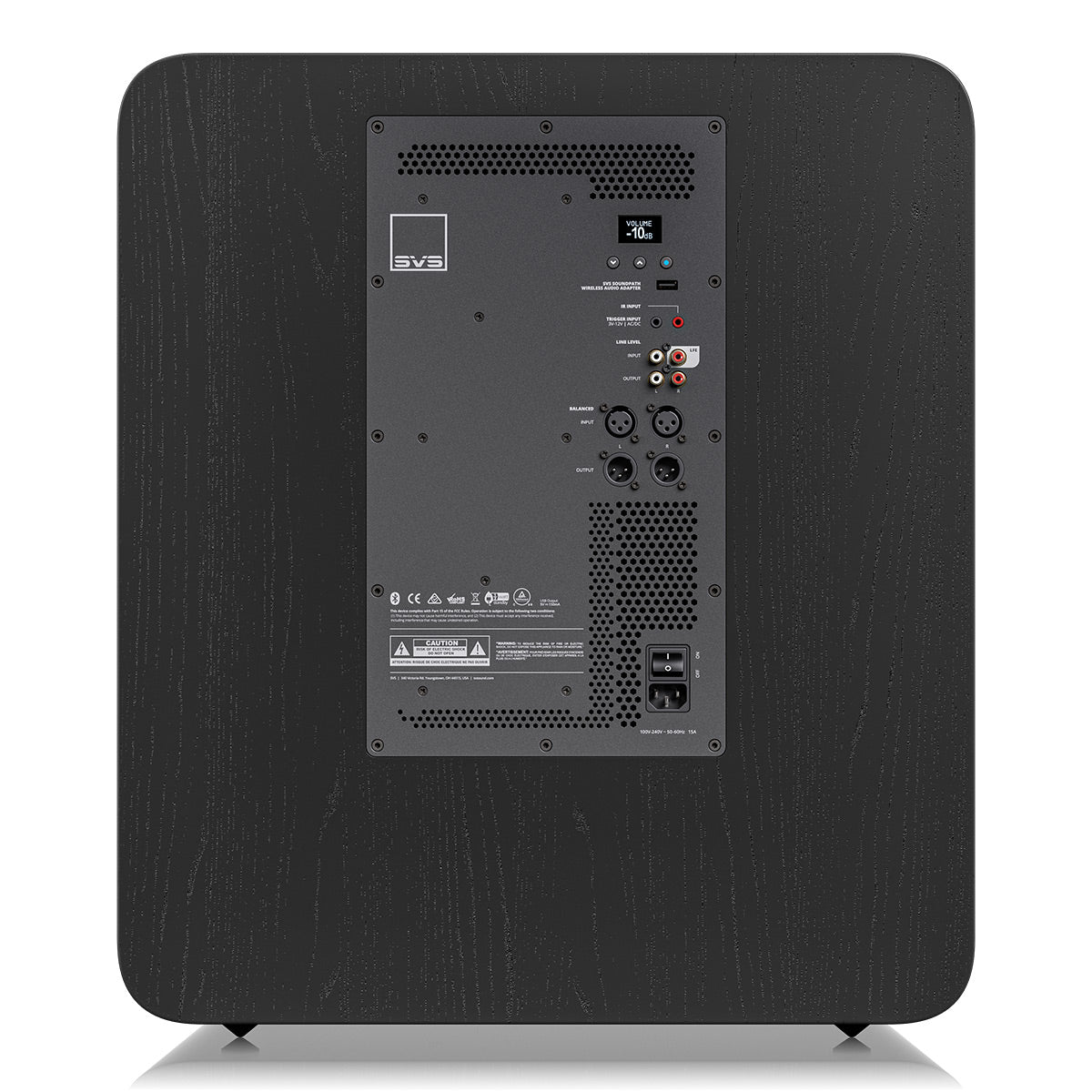 SVS PB17-Ultra 17 Inch Ported Subwoofer with SoundPath Wireless Audio Adapter (Black Oak)