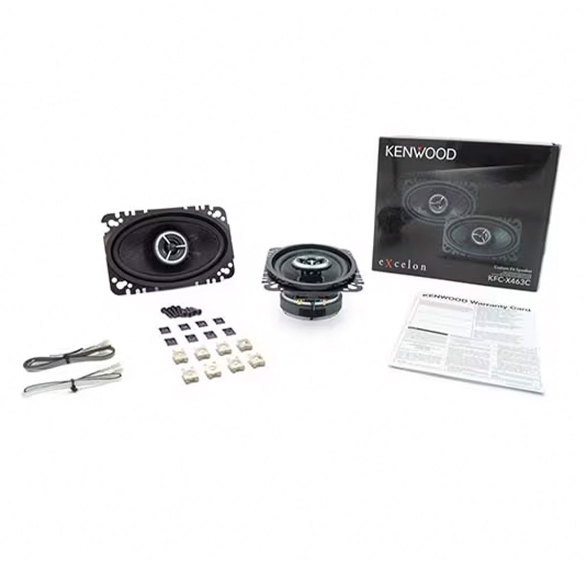 Kenwood KFC-X463C Excelon 4x6" 2-Way Speakers - Pair (Black)