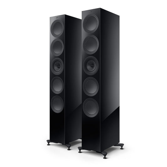 KEF R11 Meta Floorstanding Speaker - Pair (Gloss Black)