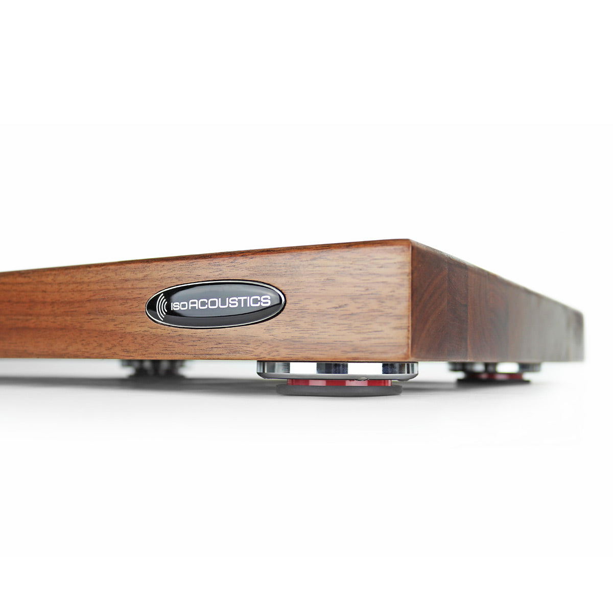 IsoAcoustics Delos 18" x 15" Turntable Isolation Platform (Walnut)