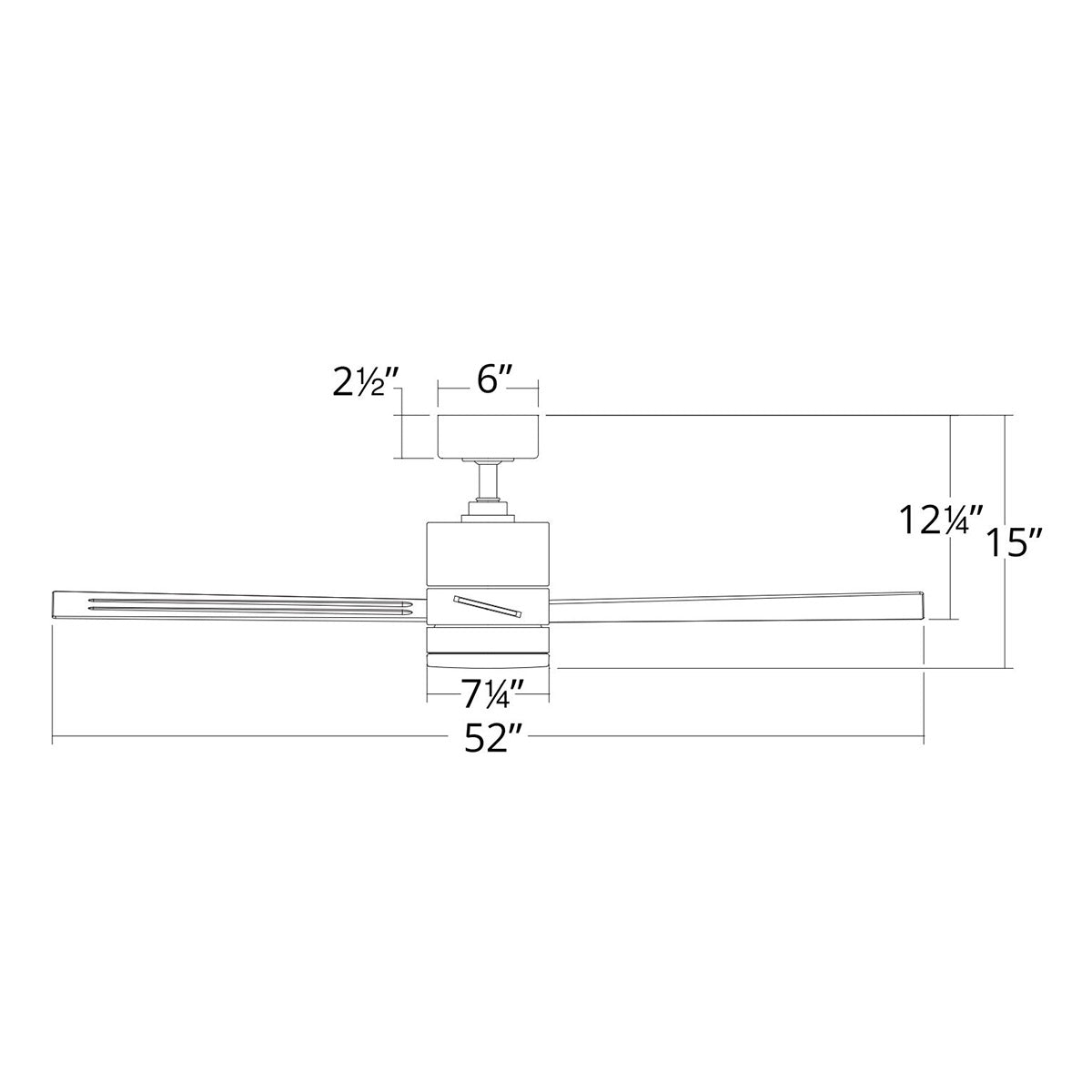 Modern Forms Axis Flush Mount Smart Ceiling Fan - 52" (Matte White)