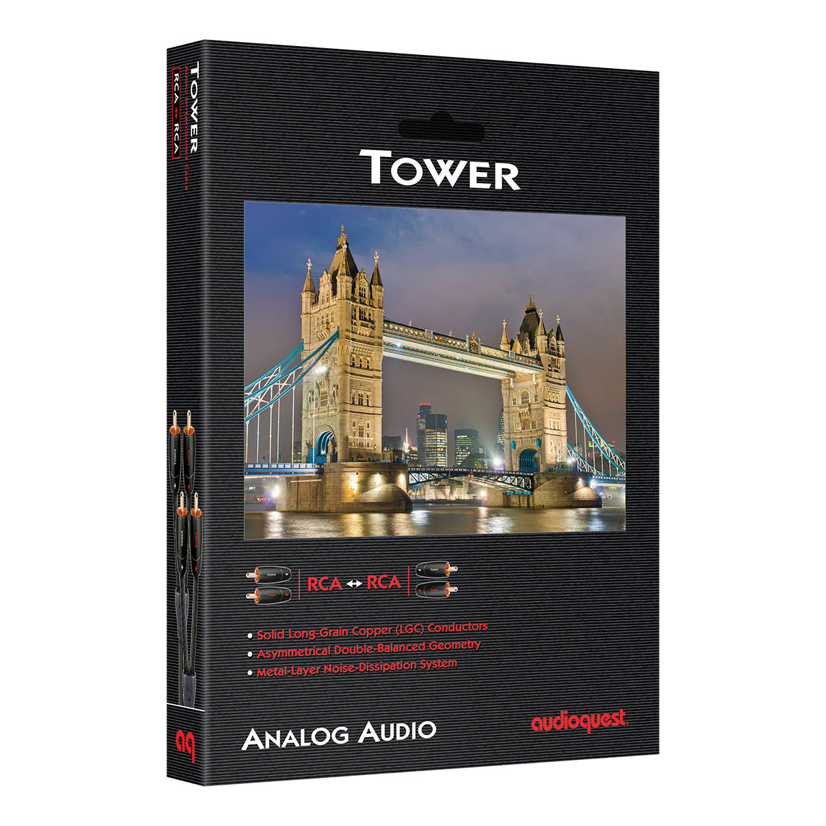 AudioQuest Tower RCA Male to RCA Male Cable (1.97 ft.)