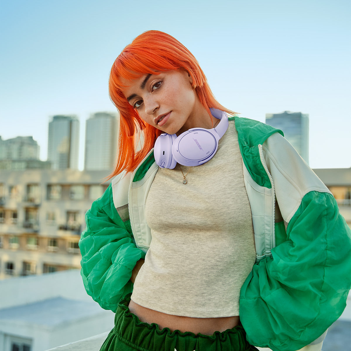 Bose QuietComfort Headphones with Active Noise Cancellation (Chilled Lilac)