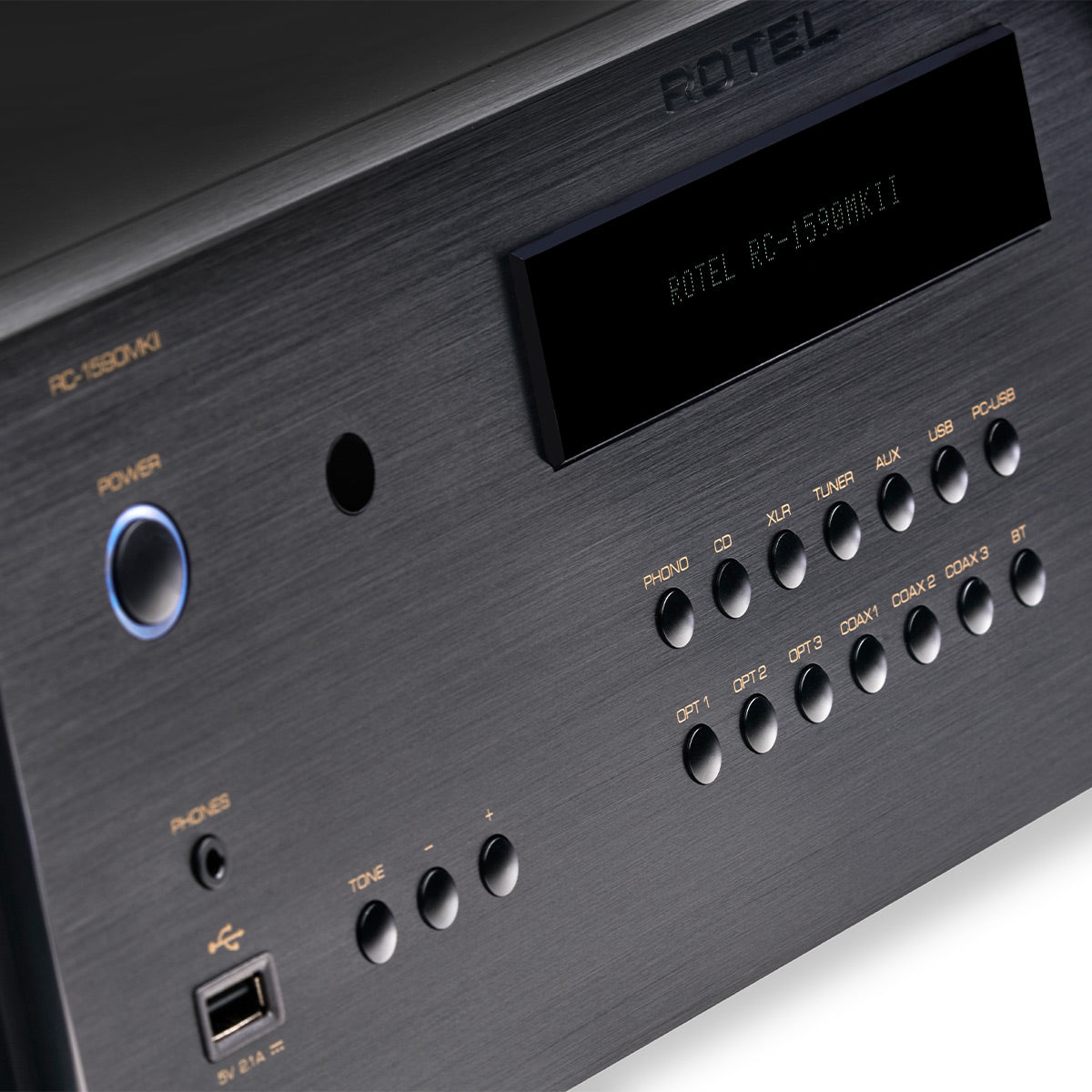 Rotel RC-1590MKII Preamplifier (Black)
