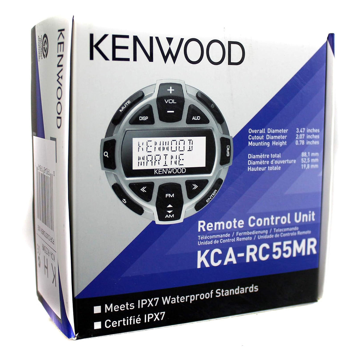 Kenwood KCA-RC55MR Rounded Wired Marine LCD Remote Control