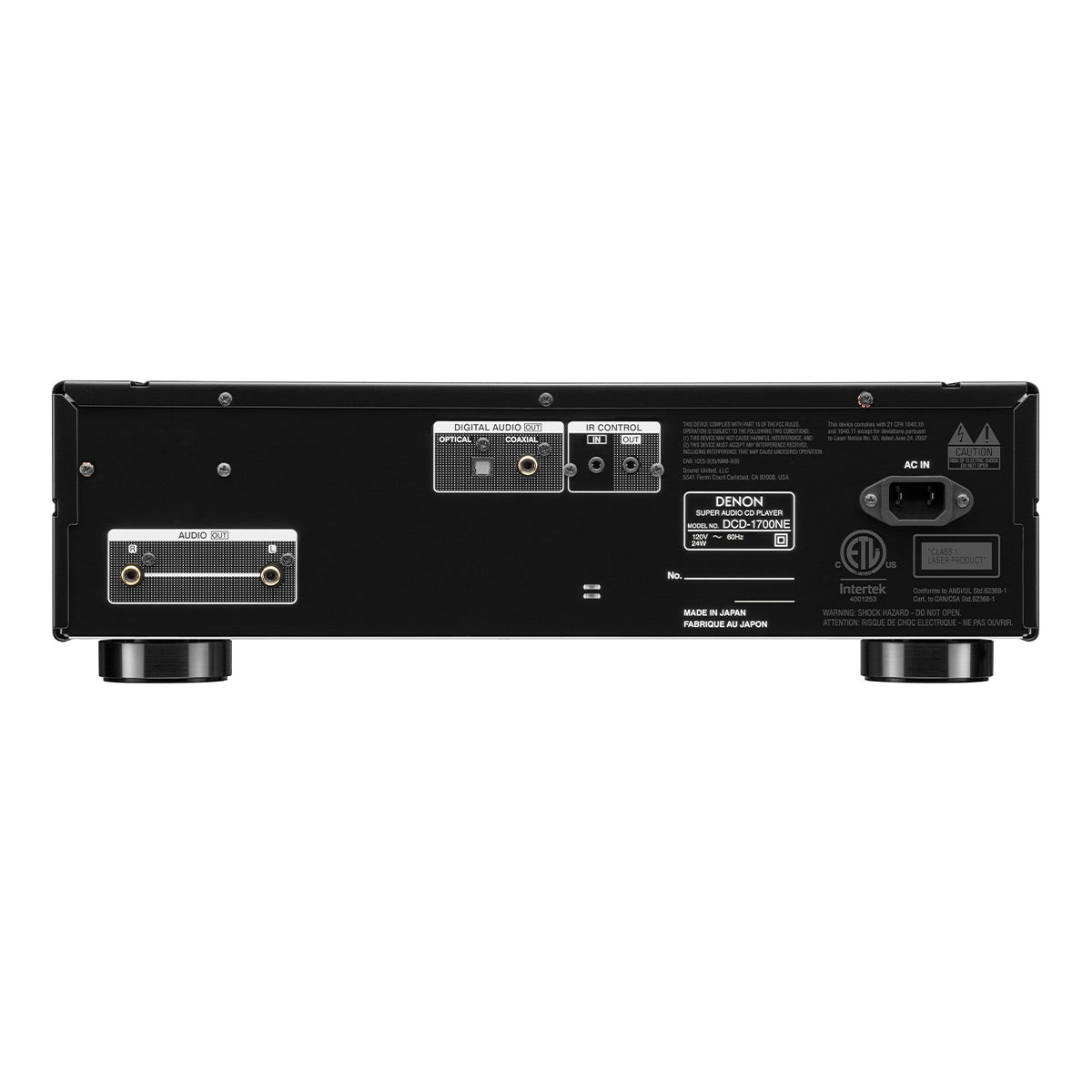Denon PMA-1700NE 140W Integrated Amp & DCD-1700NE CD/SACD Player (Black)