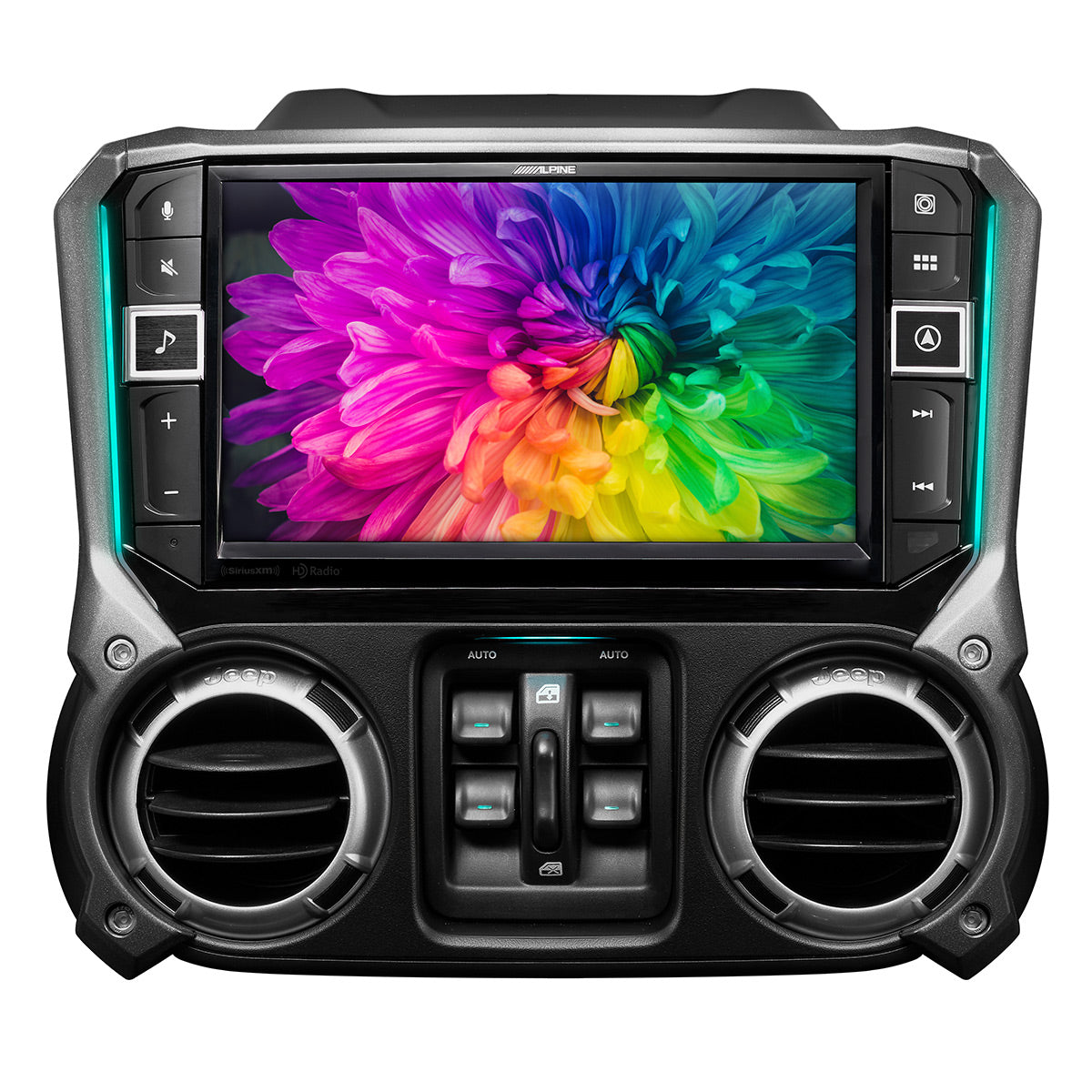 Alpine i509-WRA-JK 9" Weather-Resistant Media Receiver for 2011-2018 Jeep® Wrangler