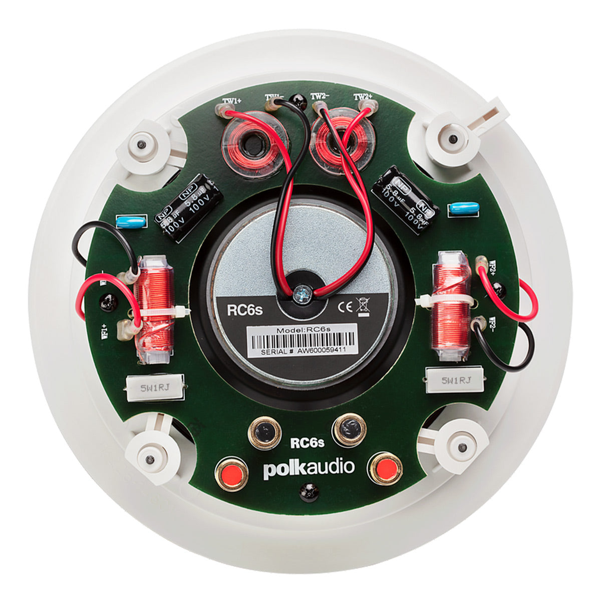 Polk Audio RC6s In Ceiling Speakers - 4 Pack (White)