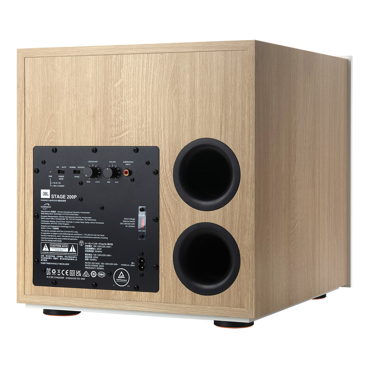JBL Stage 2 200P 300 Watt 10 Inch Powered Subwoofer (Latte)