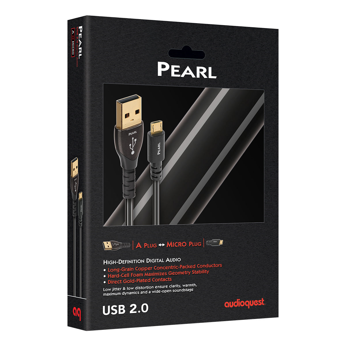 AudioQuest Pearl USB-A to Micro USB-B 2.0 (2.46 ft.)