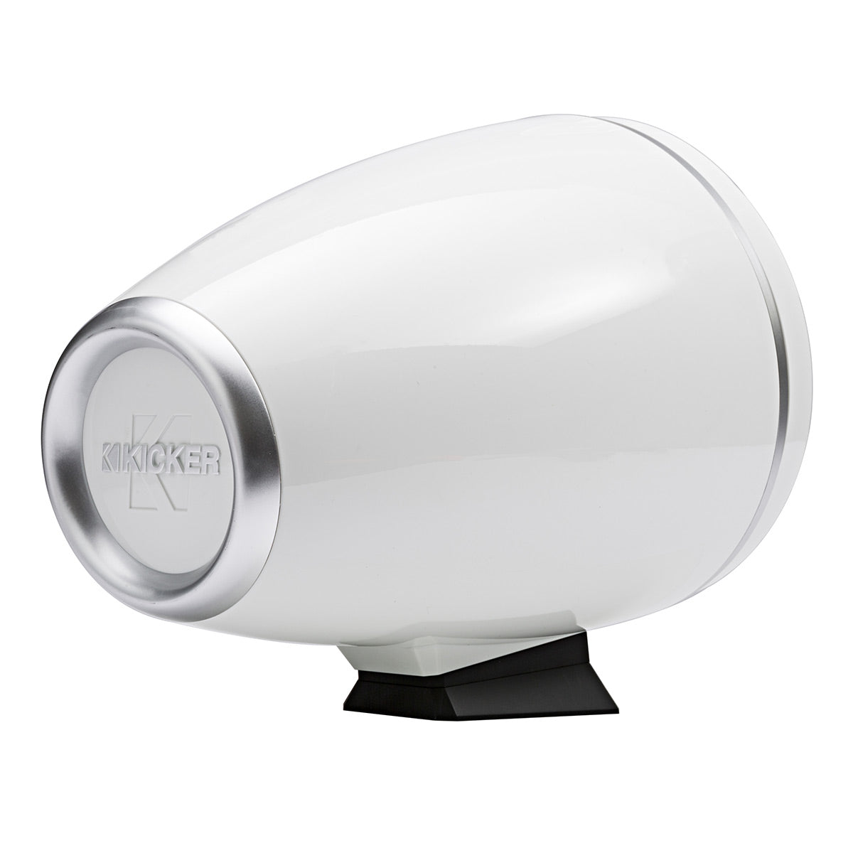 Kicker KMFC8 8" Flat-Mount Marine Can Speakers - Pair (White)