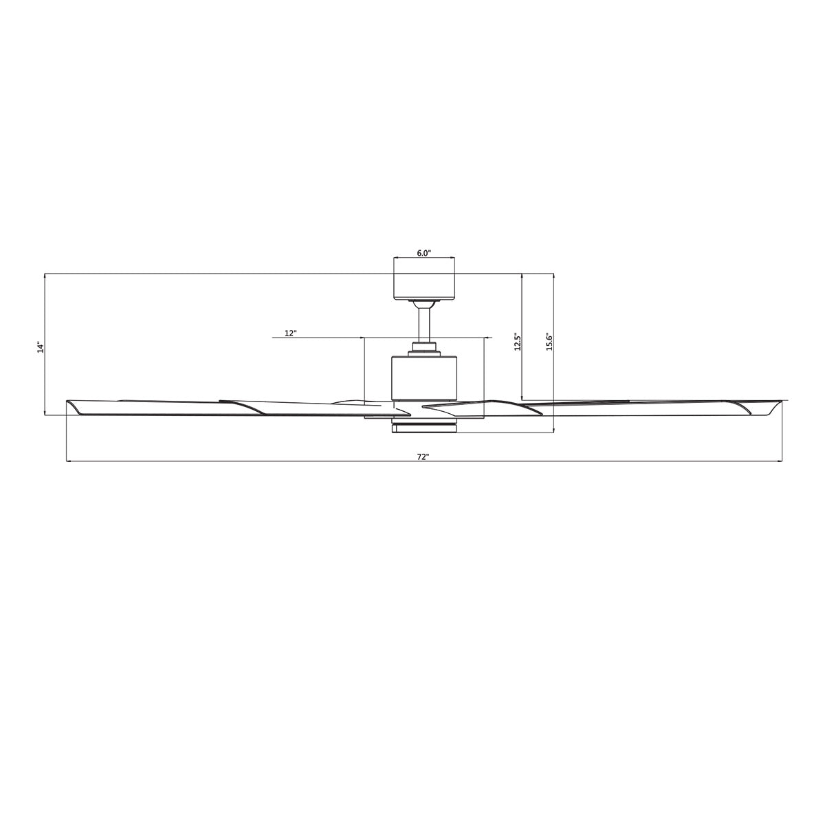 Modern Forms Aura Smart Ceiling Fan - 72" (Brushed Nickle/Matte Black)