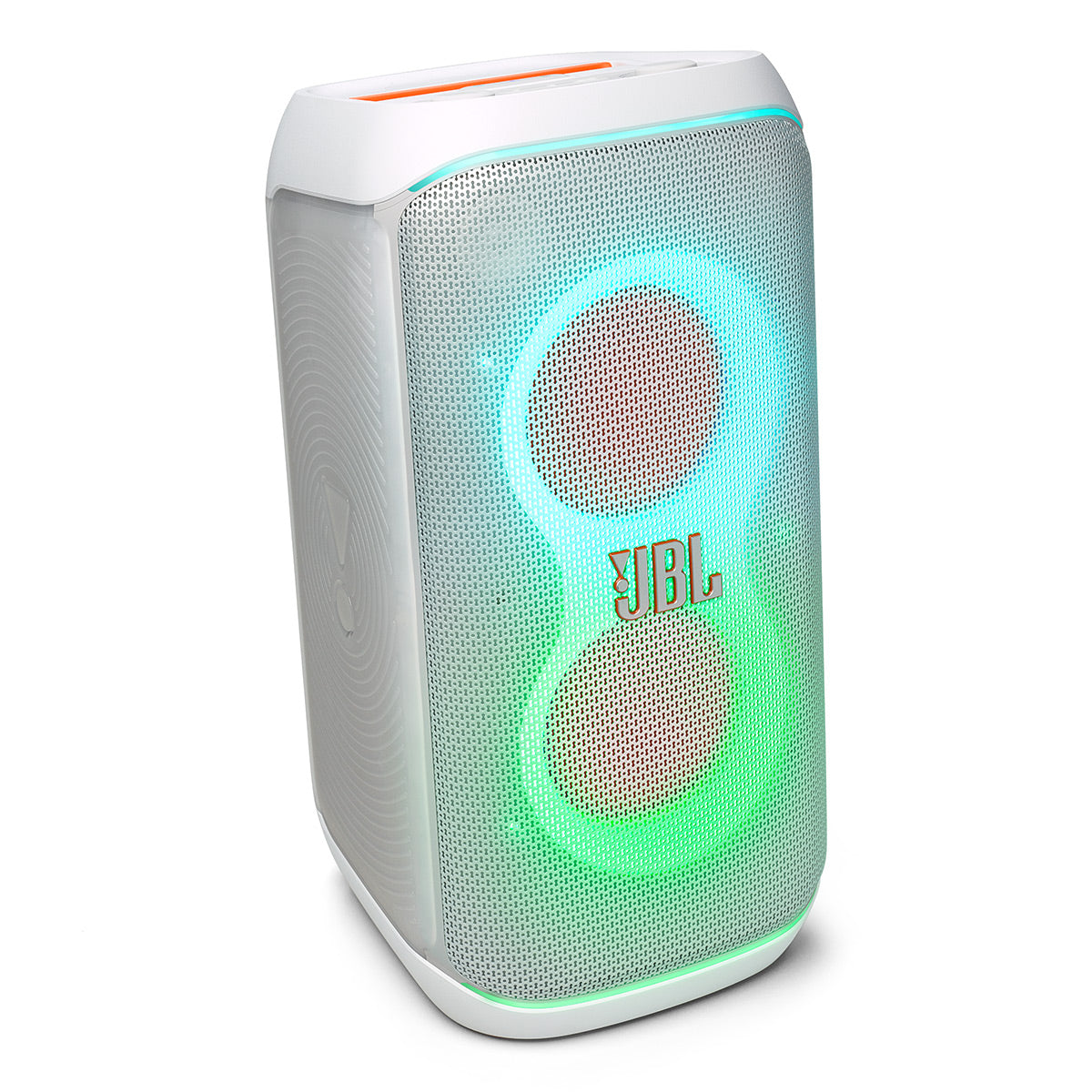 JBL PartyBox Club 120 Portable Party Speaker with gSport Cargo Sleeve (White)