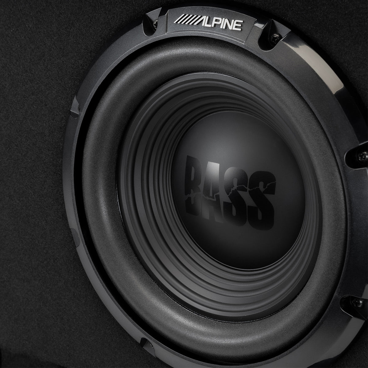 Alpine W-DB10V 10" Wedg-E Dual Vented Preloaded Wedge Subwoofer Enclosure