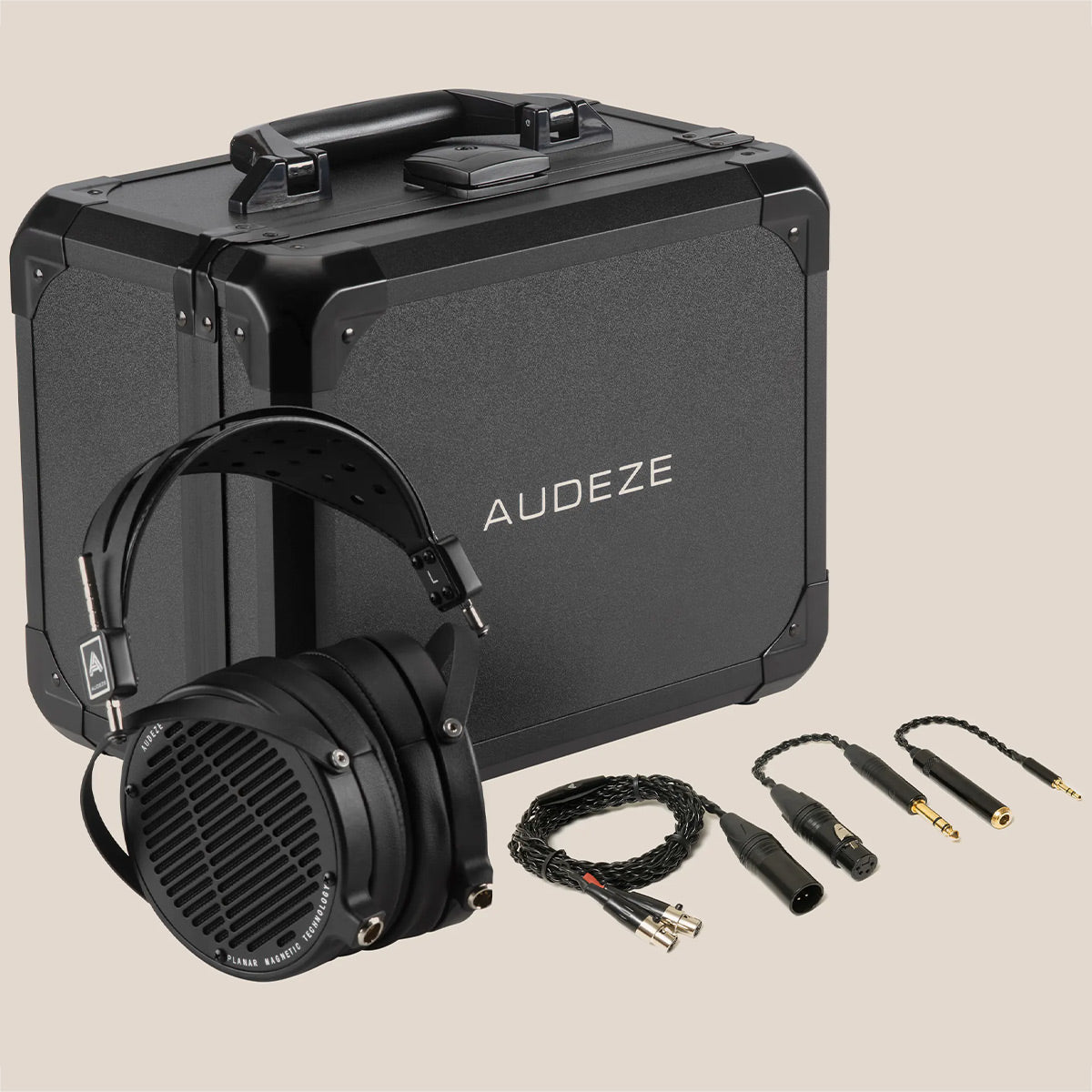 Audeze LCD-2 Classic Over Ear Headphones with Carrying Case (Black, Leather-Free)