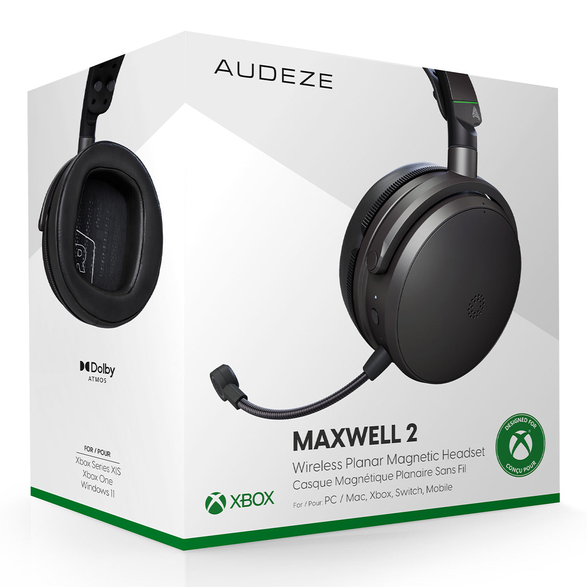 Audeze Maxwell 2 Wireless Gaming Headset for Xbox, PC, Mac, Switch, & Mobile