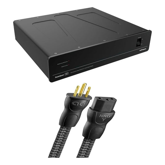 AudioQuest PowerQuest 707 12-Outlet Surge Protector and Power Conditioner with AudioQuest NRG-Y3 1.0m Low-Distortion 3-Pole AC Power Cable