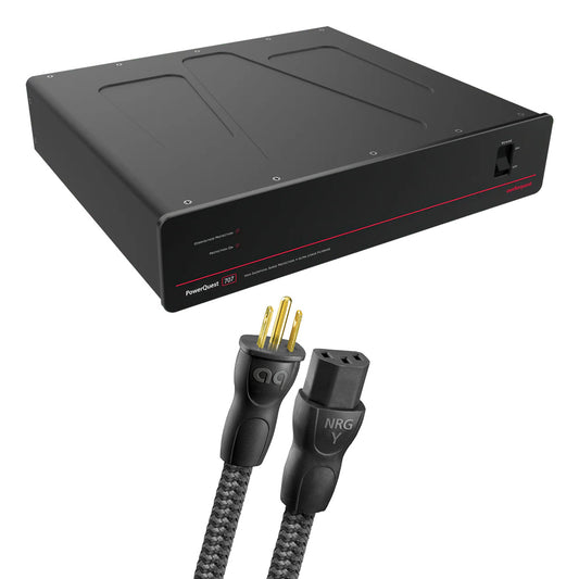 AudioQuest PowerQuest 707 12-Outlet Surge Protector and Power Conditioner with AudioQuest NRG-Y3 1.0m Low-Distortion 3-Pole AC Power Cable
