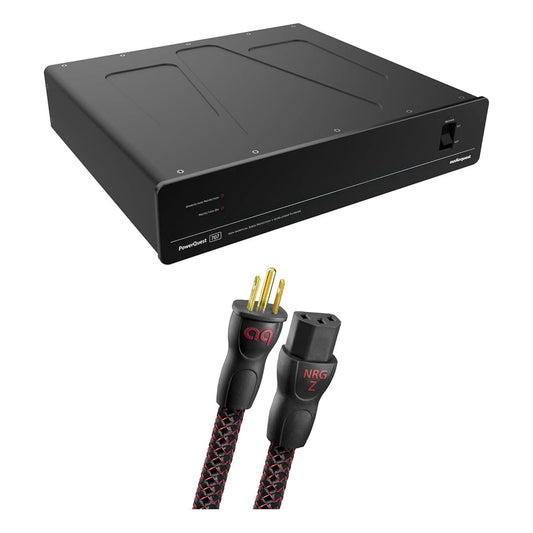 AudioQuest PowerQuest 707 12-Outlet Surge Protector and Power Conditioner with AudioQuest NRG-Z3 1.0m Low-Distortion 3-Pole AC Power Cable