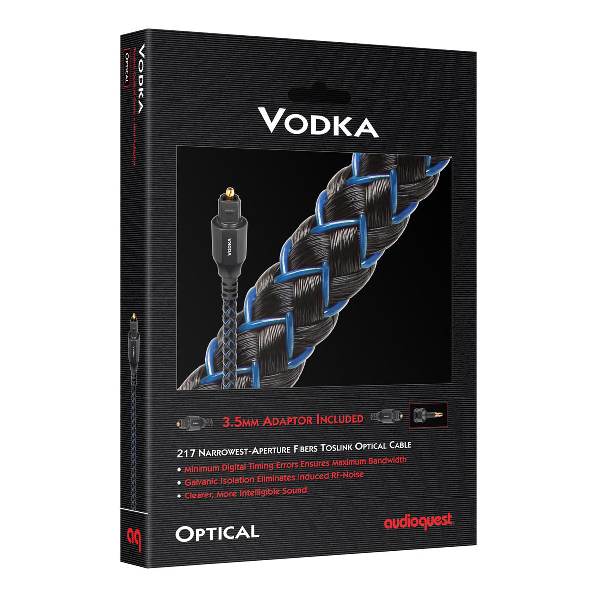 AudioQuest Vodka Toslink Fiber Optic Digital Audio Cable - Each (4.92 ft.)